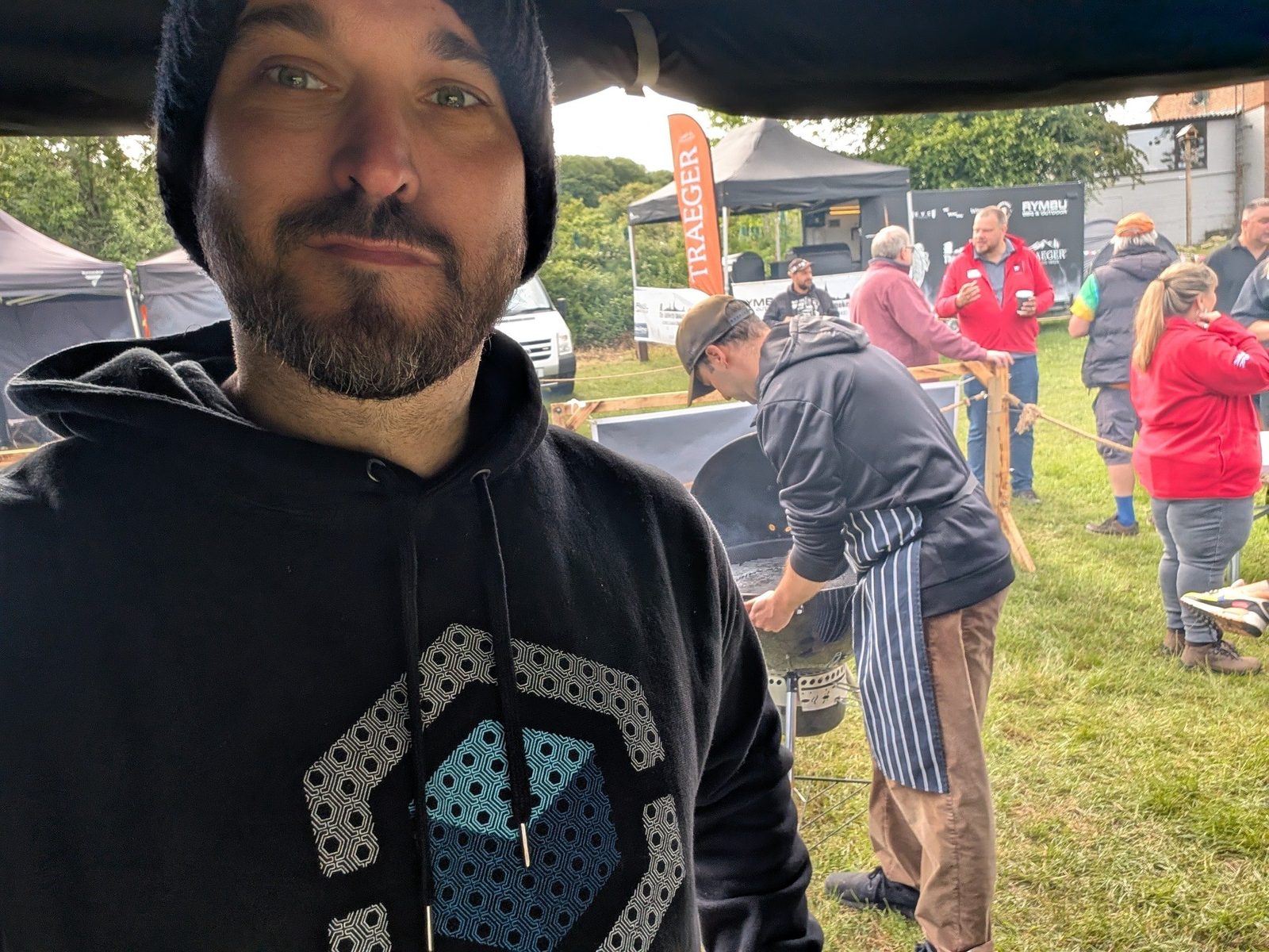 Paul at a barbecue competition